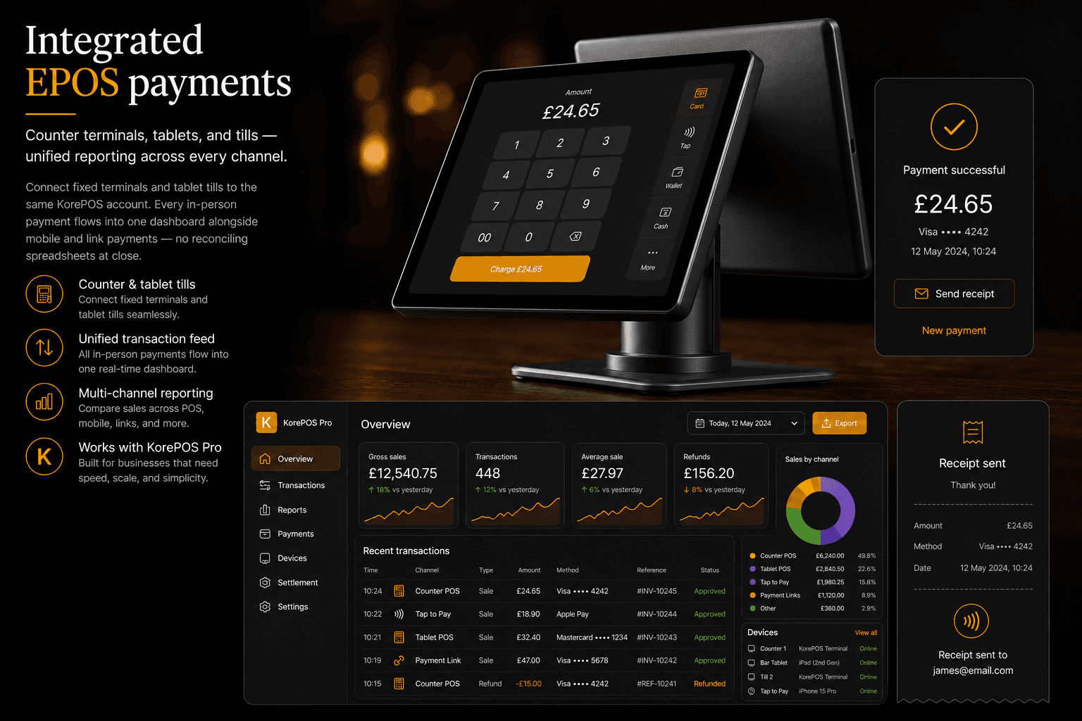 KorePOS EPOS payment terminal